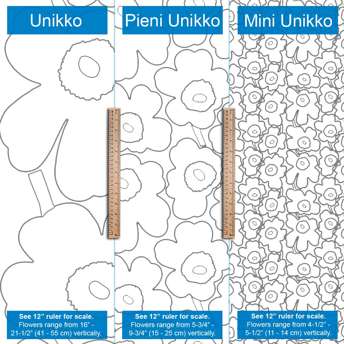 Marimekko Pieni Unikko Beige Acrylic-Coated Cotton Fabric