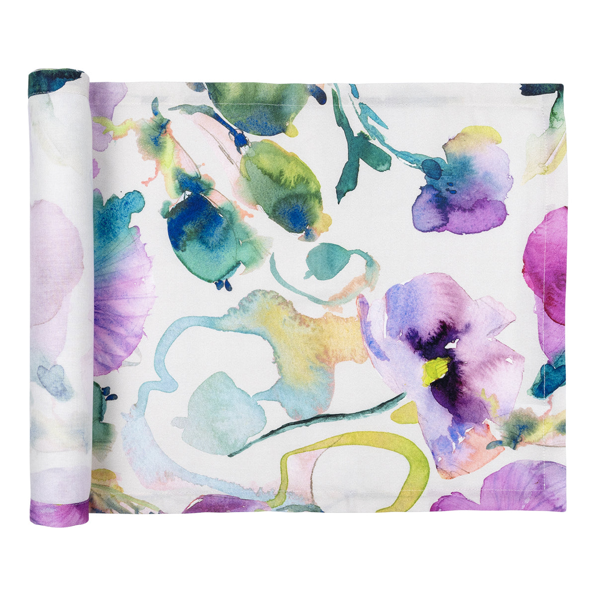 Pentik Kukkapelto Purple / Multi Coated Table Runner