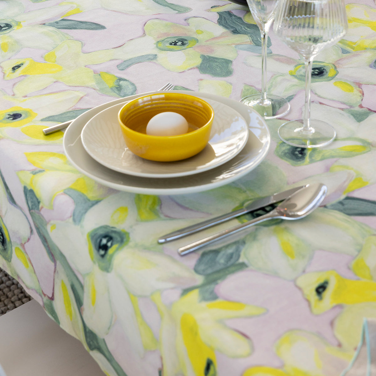Pentik Narsissi Yellow / Green Tablecloth