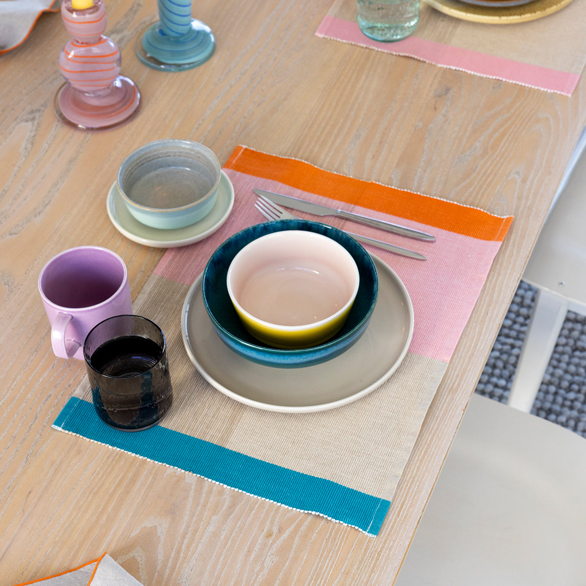 Pentik Tuntu Pink / Light Brown / Multi Placemat