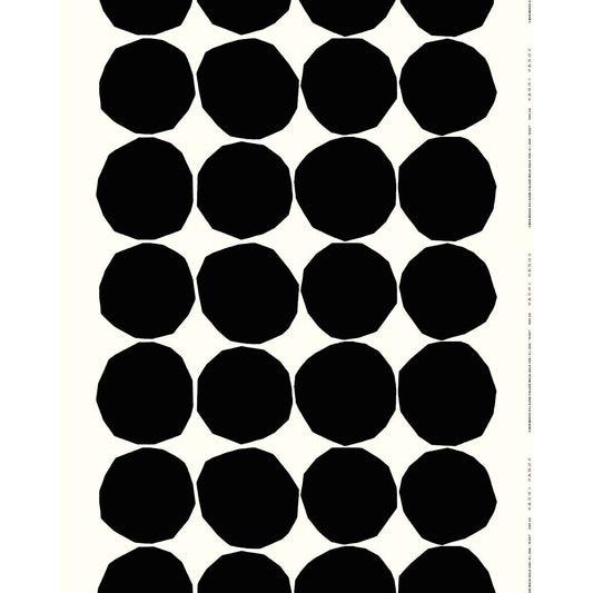 Marimekko Kivet Black / White Cotton Fabric Repeat