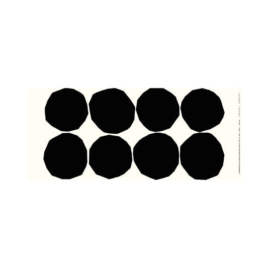 Marimekko Kivet Black / White Cotton Fabric Repeat